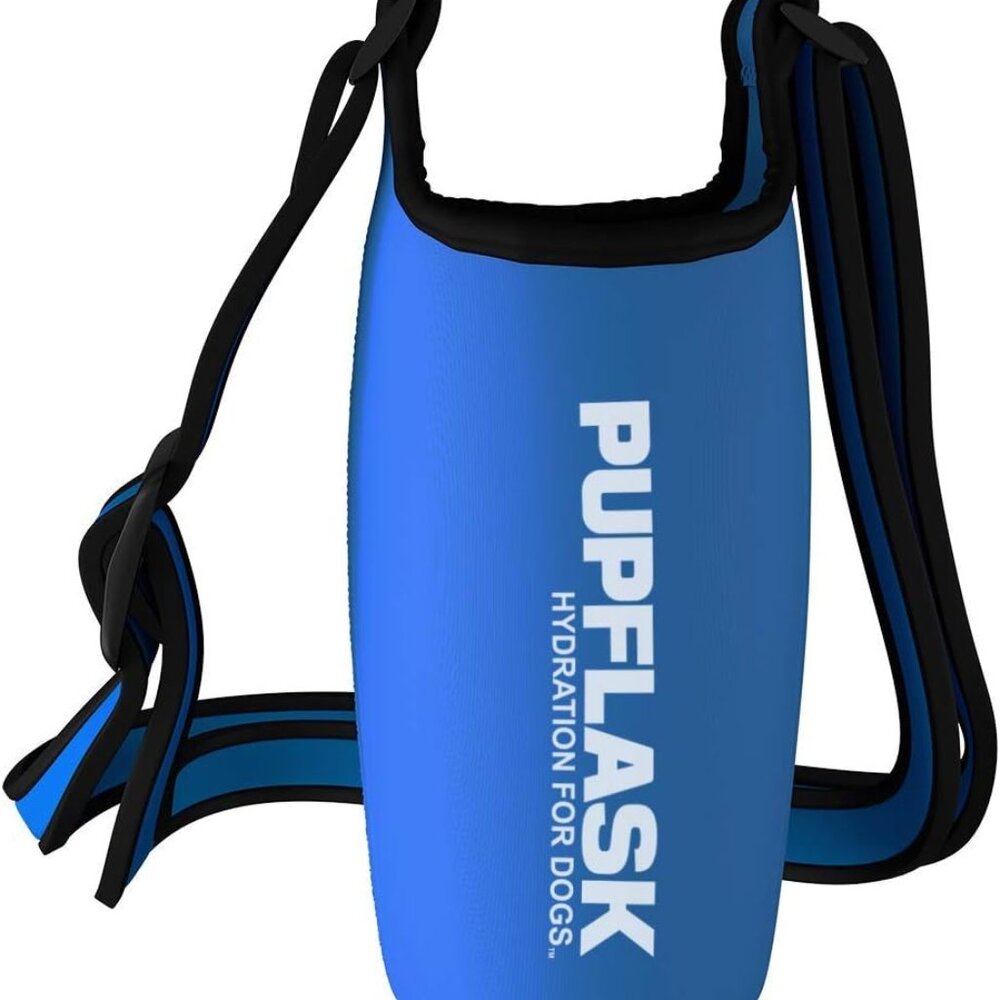 Tuff Pupper PupFlask Insulated Neoprene Dog Water Bottle Holder Sling Wide Strap